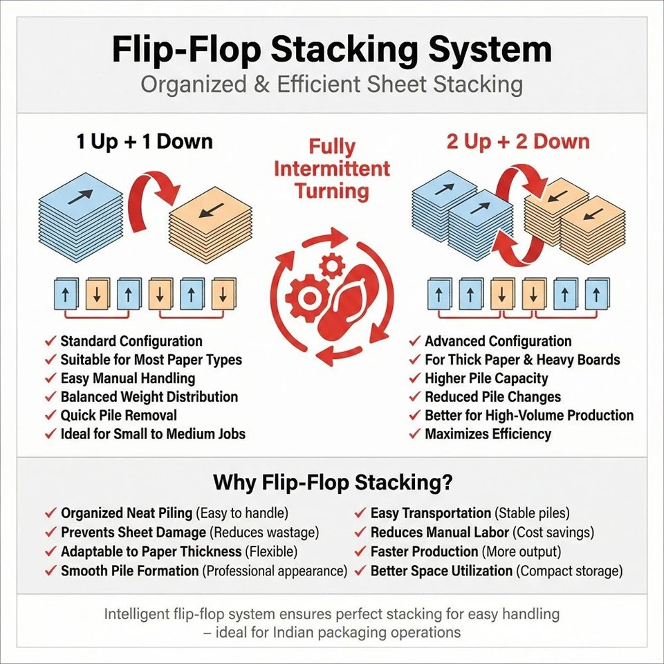 Flip Flop Automatic Sheet Stacker Machine price